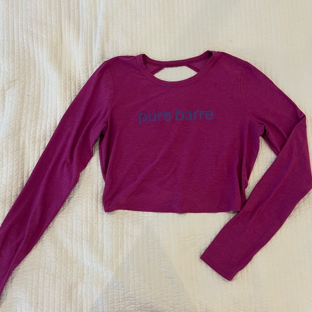 Beyond Yoga Long Sleeve Tee in Purple